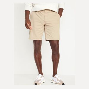 Old Navy Shorts Men's Sz 32 Gray Mini Stripe Chino Ultimate Slim 10" Inseam‎ NWT